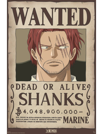 [POSTER] ONE PIECE - Poster Maxi 91,5x61 - Wanted Shanks