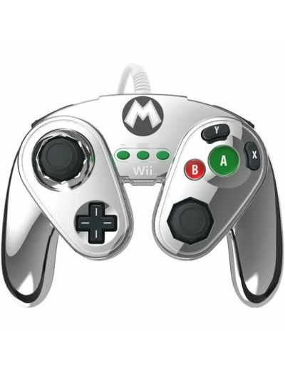 Manette fight pad pdp pour wii u - édition limitée Mario métal