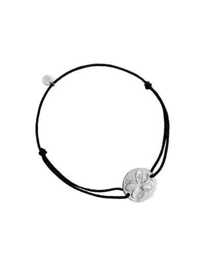 Bracelet Arthus Bertrand Comédie trèfle 16mm en argent