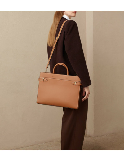 Porte document 15" Emilie en cuir grainé