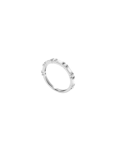Bague Murat Façades en argent rhodié et oxyde de zirconium