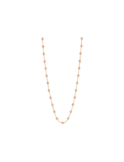 Collier Gigi Clozeau Classique en or jaune et résine blush, taille 42cm