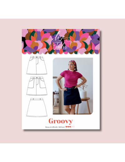 Lise Tailor – Patron Femme Jupe Courte "Groovy" du 34 au 52