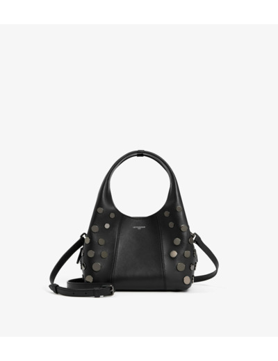 Petit sac à main Juliette en cuir lisse avec studs