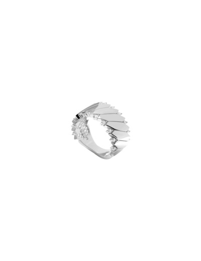 Bague Murat Minuit en argent rhodié et oxyde de zirconium