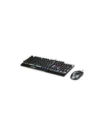 Ensemble clavier et souris MSI Vigor GK30 combo - rétro - éclairé - USB - Français