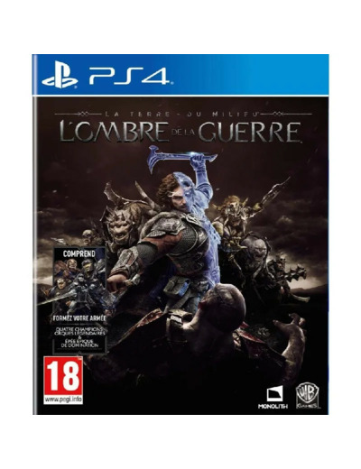 Jeu Ps4 la Terre Du Milieu L'ombre de Guerre