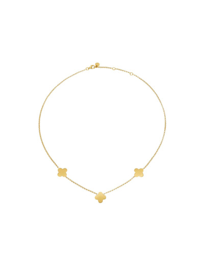 Collier Arthus Bertrand Trois Trèfles en or jaune poli