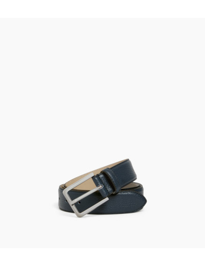 Ceinture homme avec boucle rectangle en cuir grainé