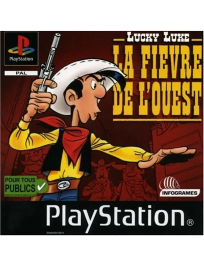 Jeu PS1 Lucky Luke : La fièvre de l'ouest