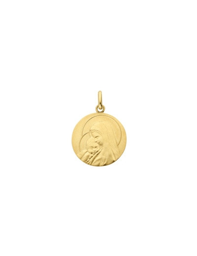 Médaille Arthus Bertrand Douce Mère en or jaune satiné, 18mm