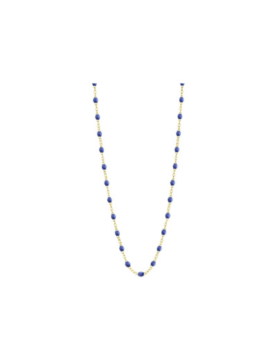Collier Gigi Clozeau Classique en or jaune et résine bleuet, 45cm