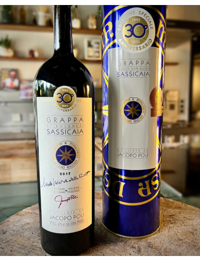 Eau-de-vie, Grappa di Bolgheri Sassicaia 2017