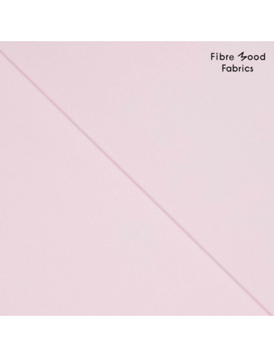 Fibre Mood - Tissu Toile Fine Déperlante "Lee" Uni Couleur Rose Poudré