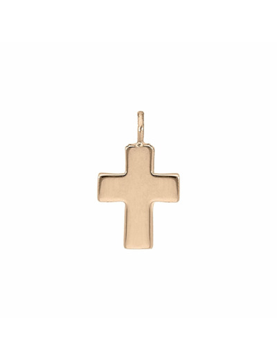 Pendentif Croix Gigi Clozeau en or rose