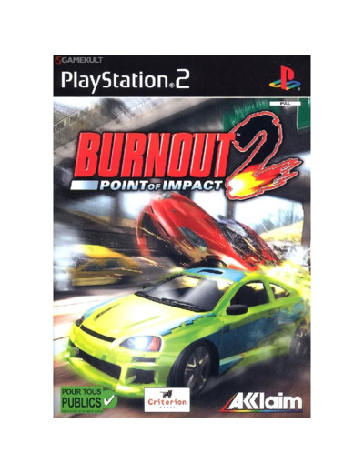 Jeu Ps2 Burnout 2 Point Of Impact