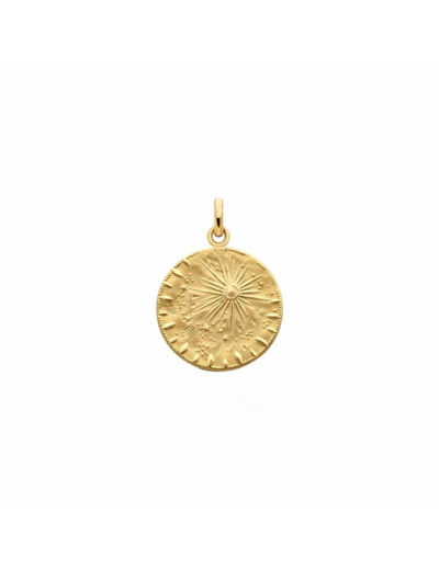 Médaille Arthus Bertrand Pluie d'Etoiles en or jaune poli, 18mm