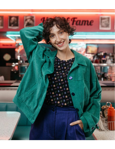 Singulière par Cousette – Patron Couture Blouson femme "Rockette" du XS au XXXL