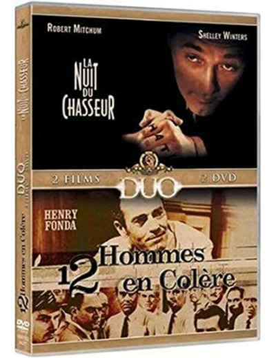 Dvd La Nuit du chasseur / 12 hommes en colère - Coffret 2 DVD