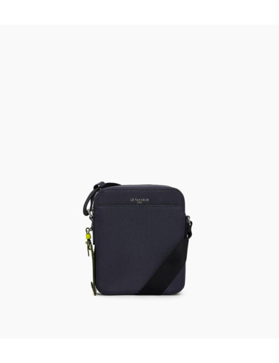 Petite sacoche zippée Emile en cuir signature T