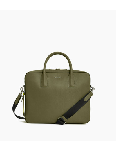 Porte document slim 14" Emile en cuir signature T