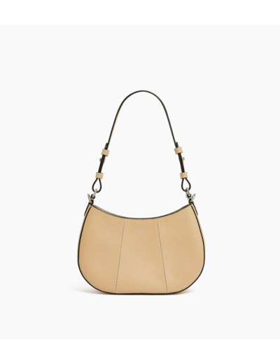 Petit sac demi-lune Juliette en cuir grainé