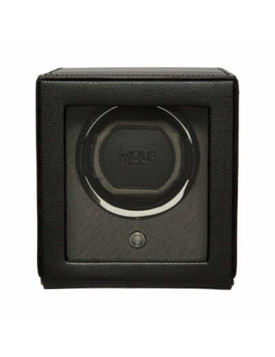 Remontoir pour montre automatique Wolf 1834 en cuir vegan  noir
