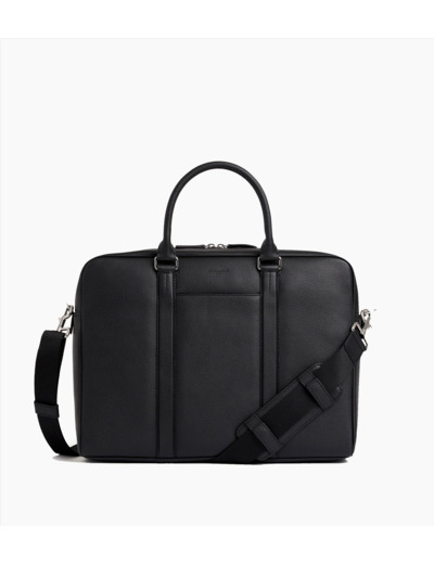 Porte documents 15" Charles en cuir grainé grand modèle