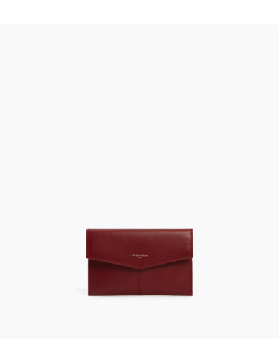 Pochette enveloppe moyen modèle Charlotte en cuir lisse