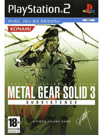 Jeu PS2 Metal Gear Solid 3 : Subsistence