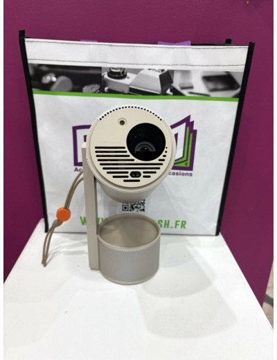 Pack Vidéoprojecteur portable Xgimi Le MoGo 3 Pro Beige + pied nomade avec batterie intégrée 20 000 mAh