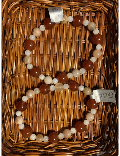 "Fertilité" Pierre de lune et Cornaline