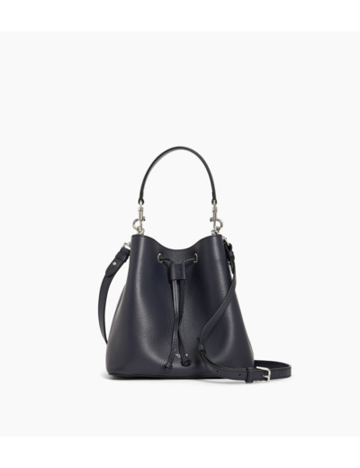 Sac seau Louise en cuir grainé