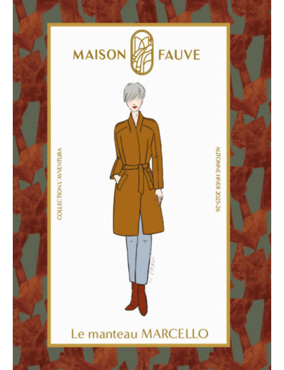 Maison Fauve - Patron Couture Femme Manteau "Marcello" du 34 au 52