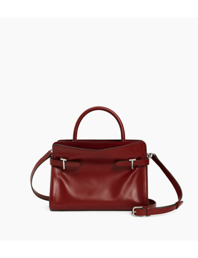 Sac à main moyen modèle Emie en cuir lisse et nubuck