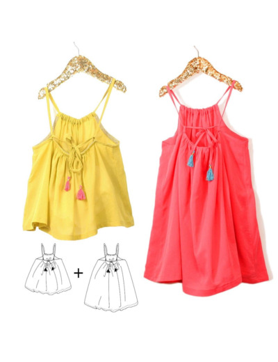 Ikatee - Patron Enfant Duo Blouse et Robe "Majorque" 3 - 12 ans