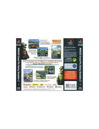 Jeu PS1 Monaco Grand Prix Racing Simulation 2 PS1