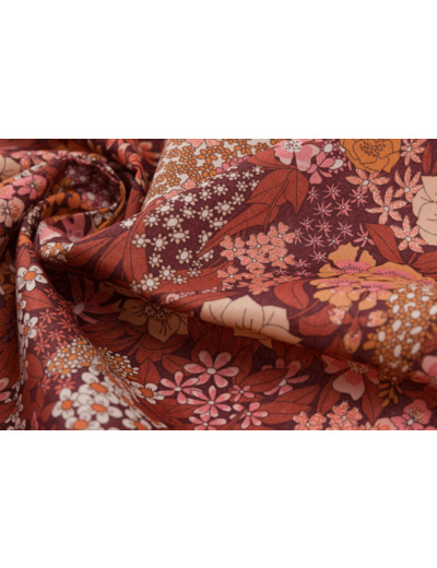 Liberty Of London - Tissu Ciara Rouille Metallic