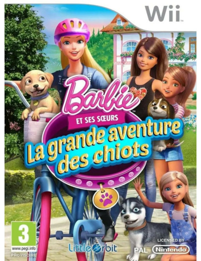 Jeu Wii Barbie Et Ses Soeurs - La Grande Aventure Des Chiots Wii