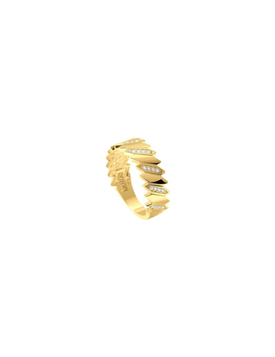 Bague Murat Minuit en argent doré à l'or et oxyde de zirconium
