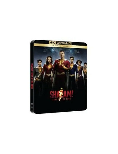 Blu-Ray Shazam! La Rage des dieux - 4K Ultra HD + Blu - ray - Édition boîtier SteelBook