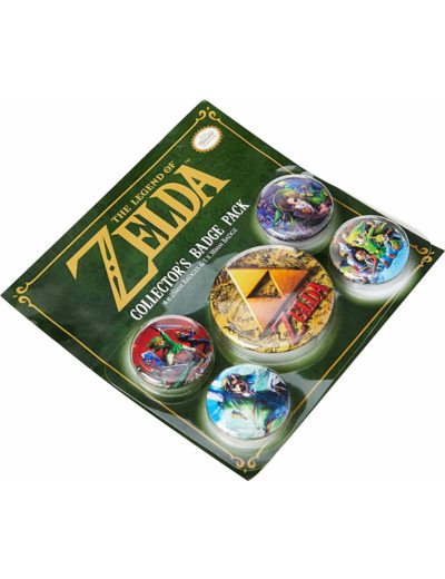 ZELDA - PACK 5 BADGES - THE LEGEND OF ZELDA CLASSIC