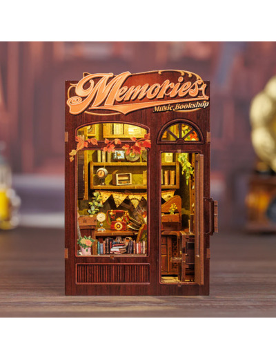 [BOOK NOOK] BOOK NOOK KIT - DIY- Libraire Musicale Memories - 136pc +Eclairage LED