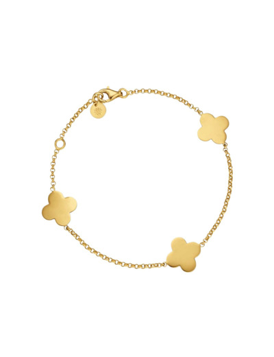 Bracelet Arthus Bertrand Trois Trèfles en or jaune