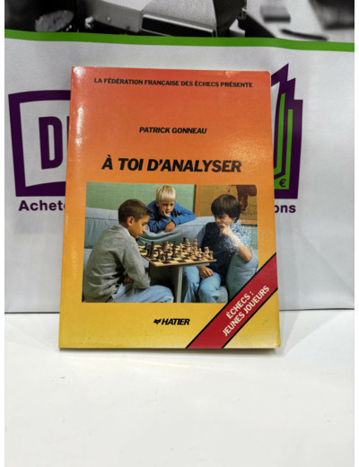 Livre A toi d'analyser