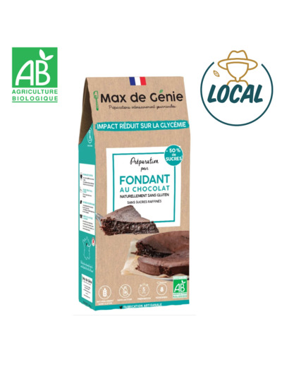 Préparation pour fondant au chocolat sans gluten