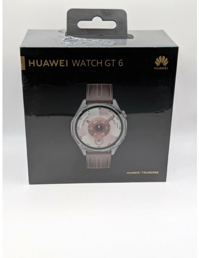 Montre connectée Huawei Watch GT 6 46 mm Argent (bracelet marron)