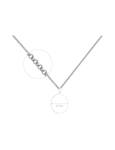 Chaîne Jaseron Arthus Bertrand en argent, taille 70 cm