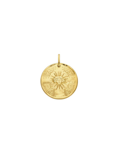 Médaille Arthus Bertrand Versailles Roi Soleil en vermeil satiné, 25 mm