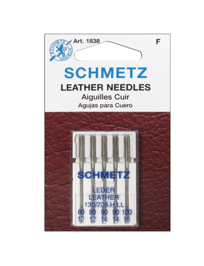 Schmetz - Set 5 Aiguilles Cuir Assorties